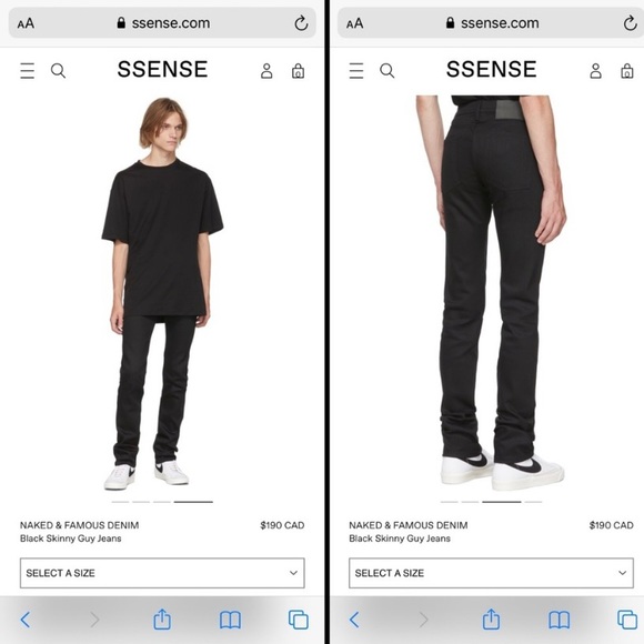 Naked & Famous Black Label Skinny Jeans - Picture 2 of 9